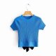 Women'S New Products European And American Lace Design Round Neck Slim Short Sleeve Knitted sizehirt Top